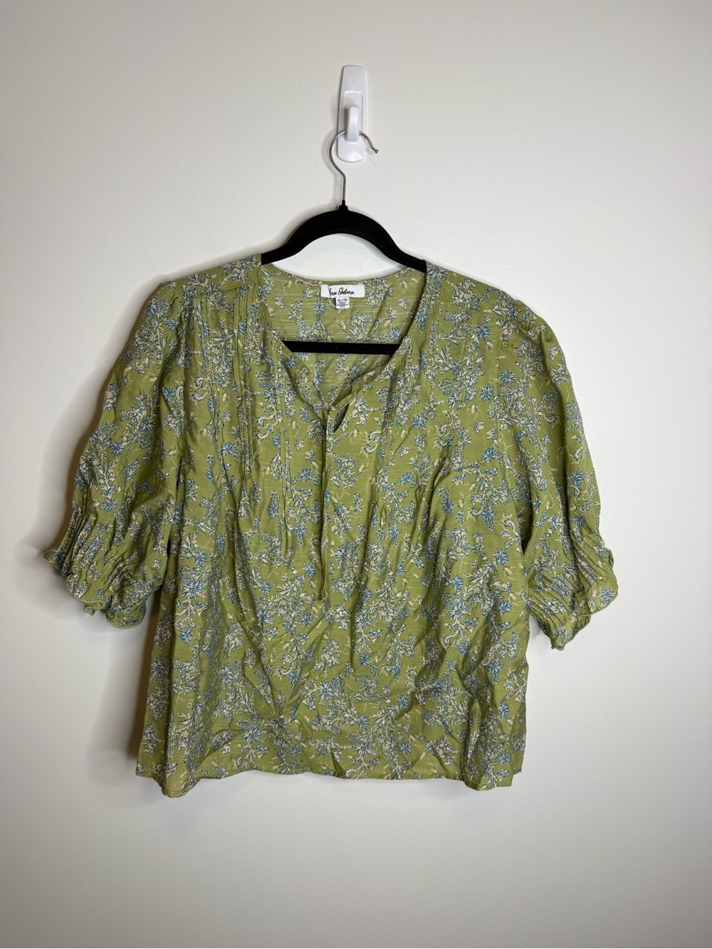 Sam Edelman green blouse top size XL